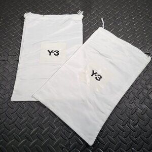 Adidas Y-3 White Satin Rectangle Shoes Dust Cover Bag 15" X  10" inch—1 Pair